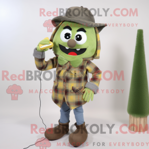 Olive Phone mascot costume...