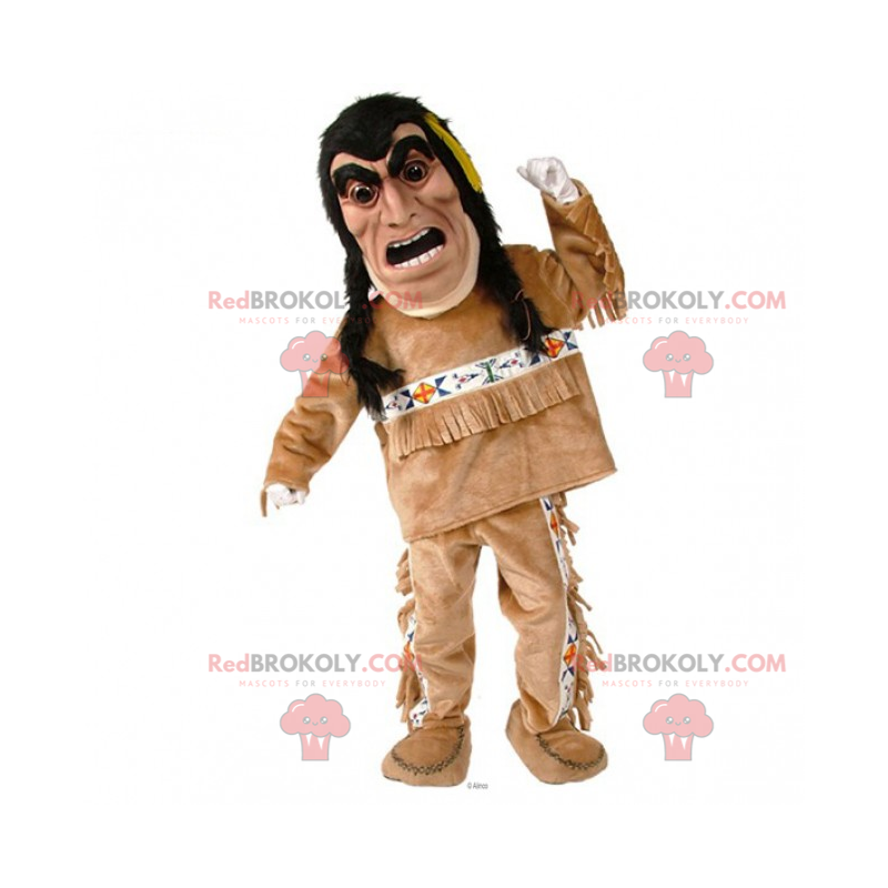 Native American character mascot - Redbrokoly.com