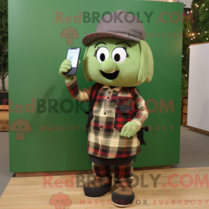 Olive Phone Maskottchen...