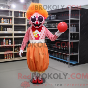 Peach Evil Clown maskot...