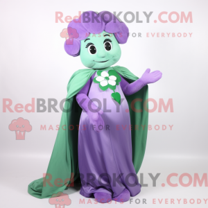 Lavendel firkløver maskot...