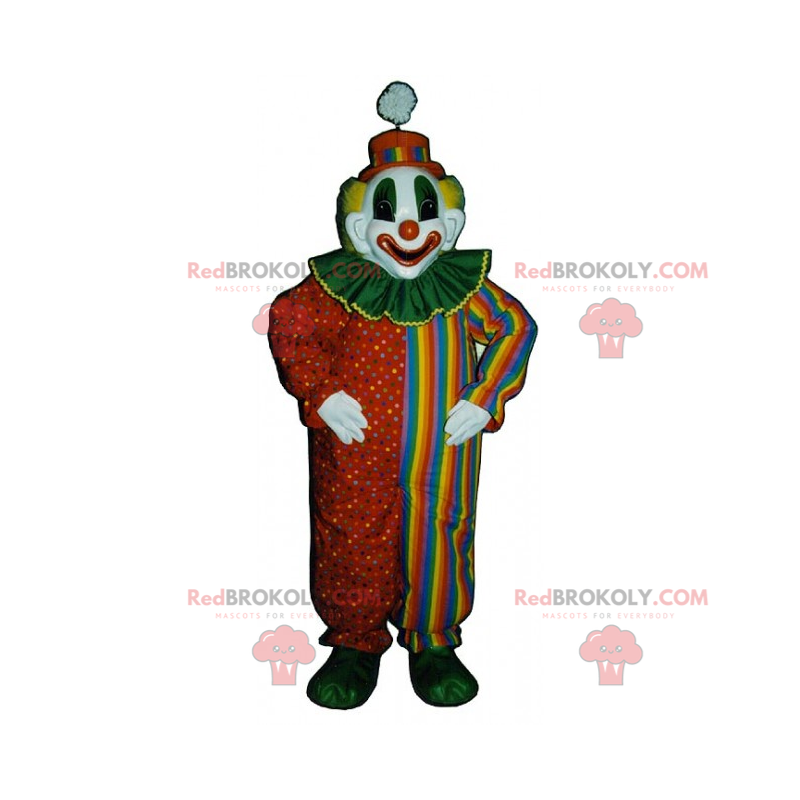 Cirkus karakter maskot - klovn - Redbrokoly.com