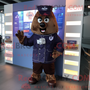 Navy Chocolate Bar maskot...
