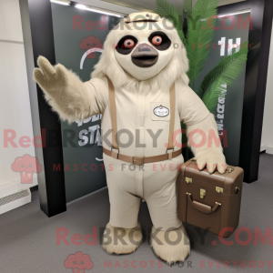 Beige reuzeluiaard...