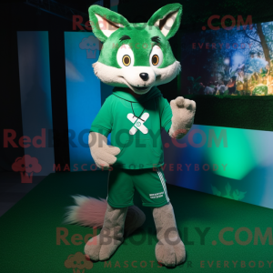 Green Fox-maskotdraktfigur...
