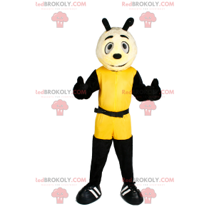 Charakter maskotka w żółtym kombi - Redbrokoly.com