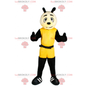 Charakter Maskottchen in gelbem Kombi - Redbrokoly.com