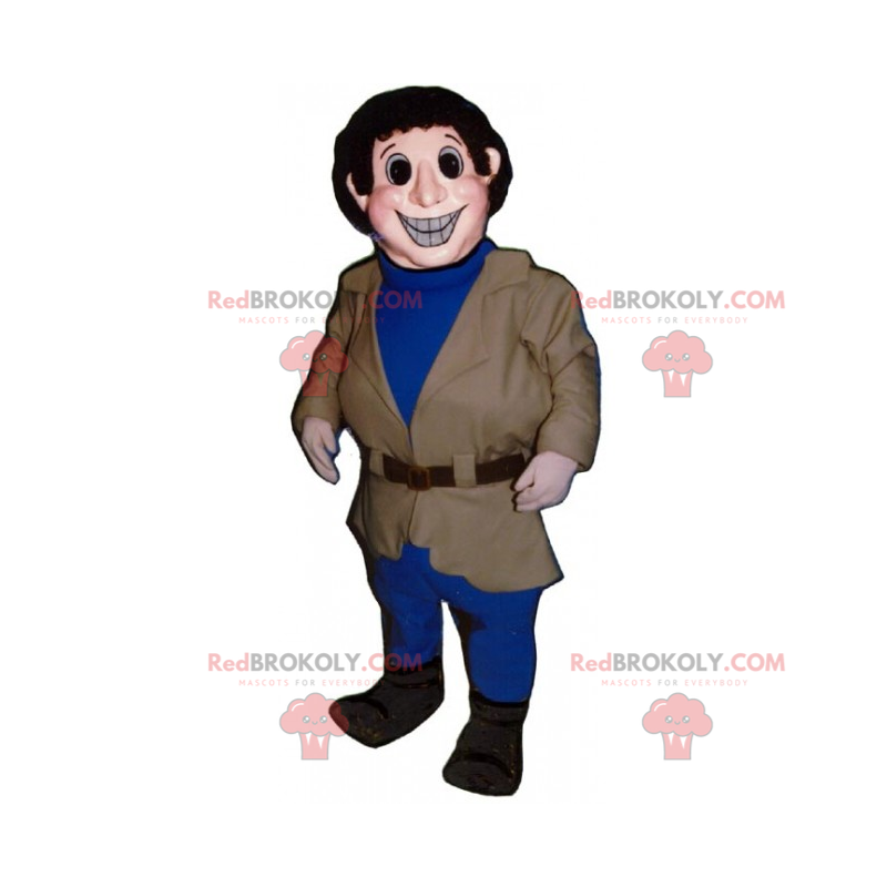 Charakter Maskottchen im Mantel - Redbrokoly.com
