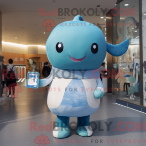 Personaggio mascotte balena...