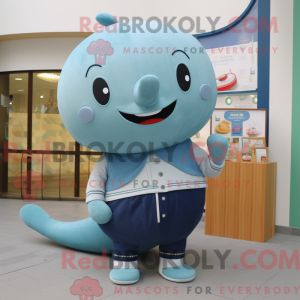 Personaggio mascotte balena...
