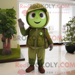 Olive Apple maskot drakt...