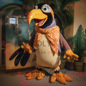 Tan Toucan-mascottekostuum...