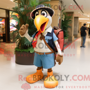 Tan Toucan-mascottekostuum...