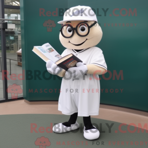 White Baseball Ball mascot...