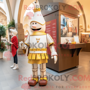 Beige mascottekostuum van...