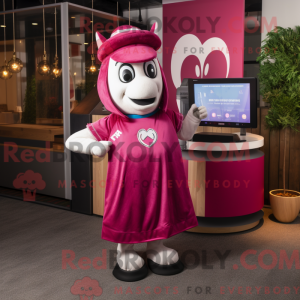 Magenta Horseshoe mascot...