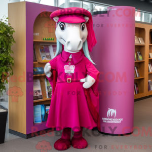 Magenta Horseshoe mascot...