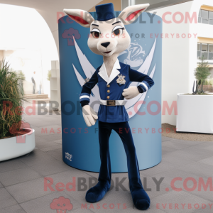 Navy Gazelle mascot costume...