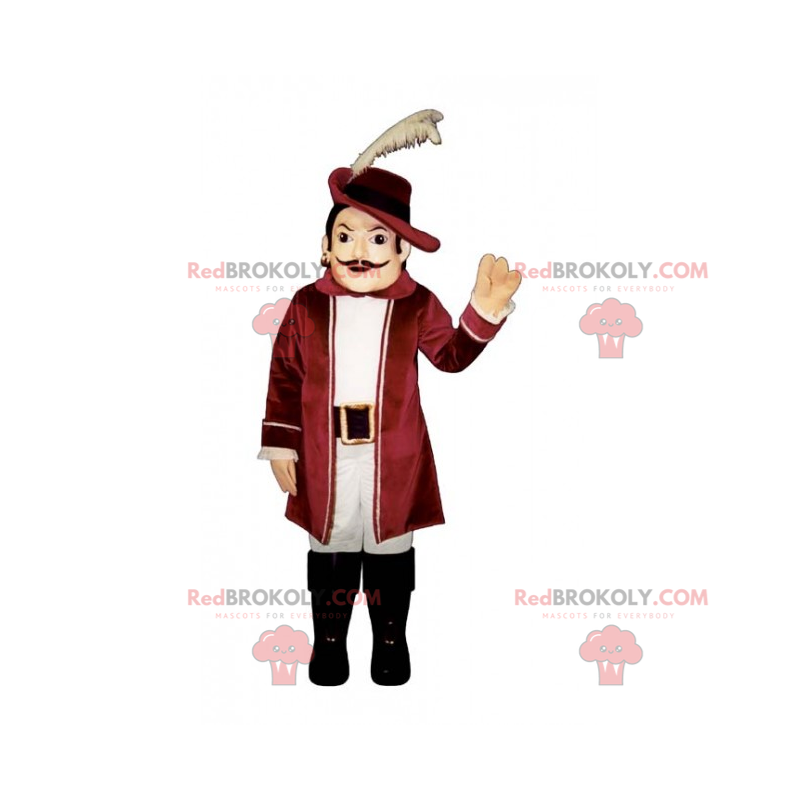Mascote de personagem histórico - Conquistador - Redbrokoly.com