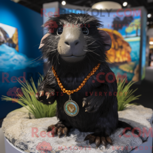 Black Guinea Pig mascot...