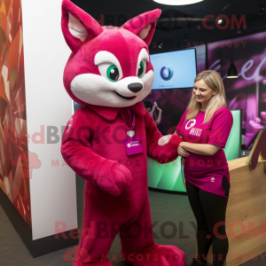 Disfraz de mascota Magenta...