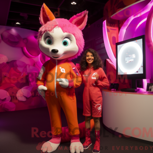 Disfraz de mascota Magenta...