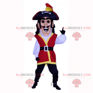 Mascotte de personnage historique - Pirate - Redbrokoly.com