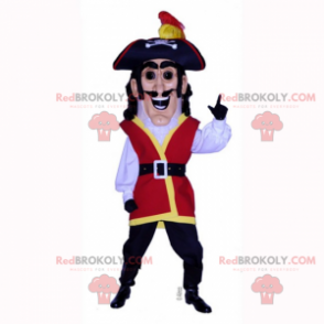 Mascotte de personnage historique - Pirate - Redbrokoly.com