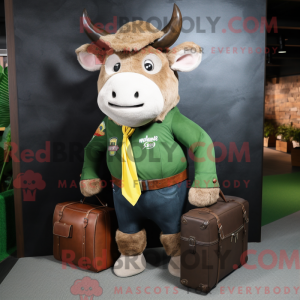 Green Buffalo mascot...