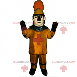 Historical character mascot - Middle Ages soldier -