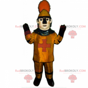 Historical character mascot - Middle Ages soldier -