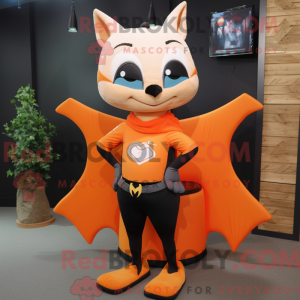 Oranje Bat mascottekostuum...