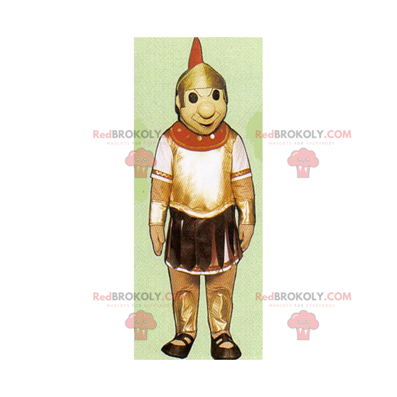 Mascota de personaje histórico - soldado romano - Redbrokoly.com