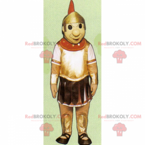 Mascota de personaje histórico - soldado romano - Redbrokoly.com