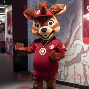 Maskotdraktfigura Maroon...
