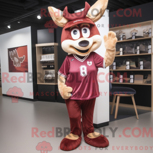 Maroon Deer-mascottekostuum...