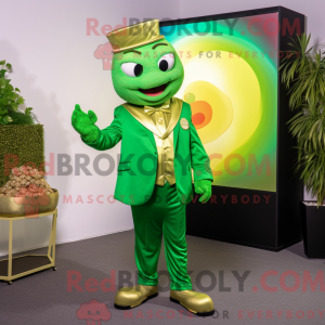 Postava maskota Lime Green...