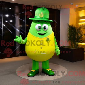 Postava maskota Lime Green...