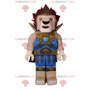 Mascotte de personnage Lego - Lion en armure - Redbrokoly.com