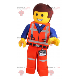 Mascota del personaje de Lego - Trabajador - Redbrokoly.com