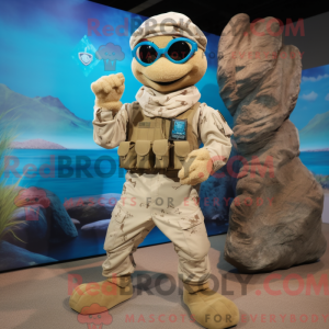 Tan Marine Recon maskot...