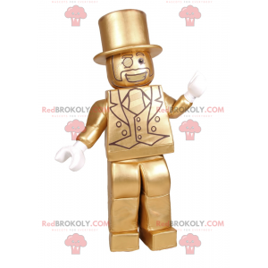 Gouden Lego-karaktermascotte - Redbrokoly.com