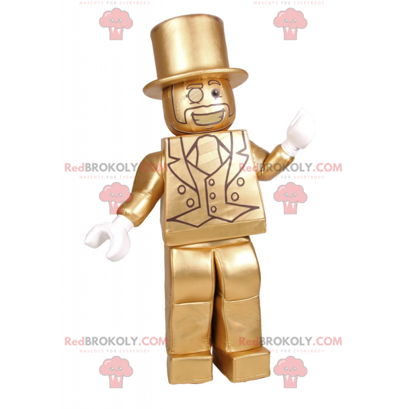 Zlaté maskot Lego charakter - Redbrokoly.com