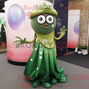 Olive Squid mascottekostuum...