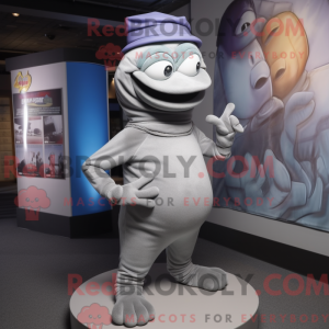 Gray Contortionist mascot...