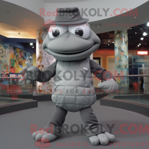Gray Contortionist mascot...