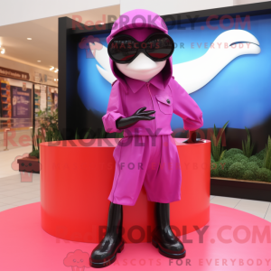 Disfraz de mascota Magenta...