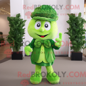 Green Spinach mascot...