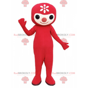 Mascotte di carattere rosso - Redbrokoly.com