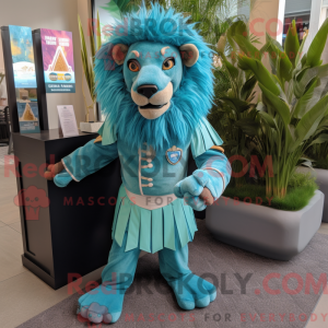 Turkis Tamer Lion maskot...